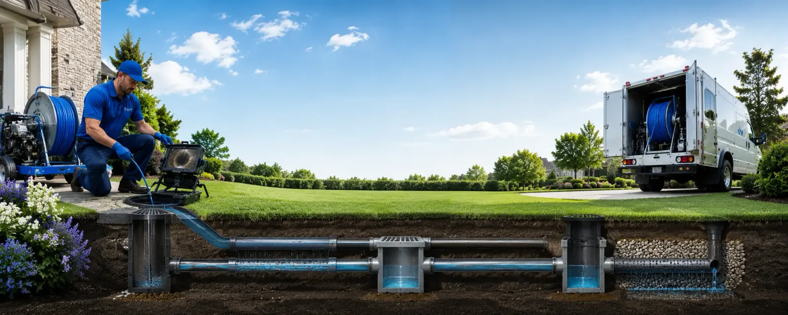 Outdoor drain cleaning information for Loudon, NH